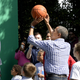 President Barack Obama plays basketball during the annual White House Easter Egg Roll on the South Lawn of the White House March 28, 2016, in Washington, D.C.
Olivier Douliery-Pool/Getty Images